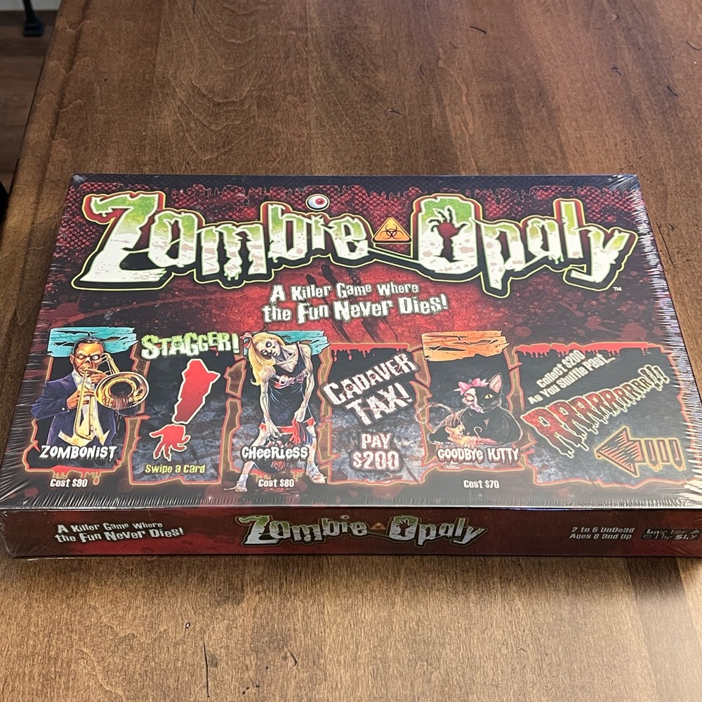 New Sealed Zombie-Opoly Game